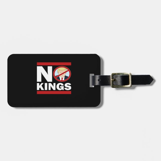 No Kings Anti Classic Minimal Clean Luggage Tag (Front Horizontal)