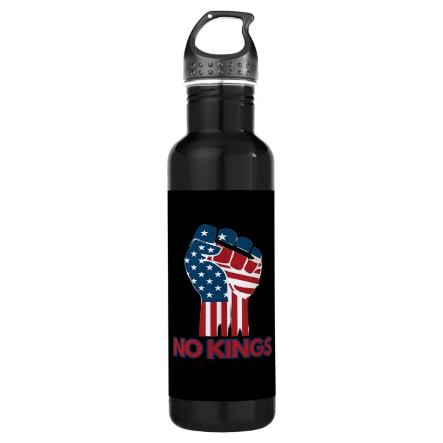 No Kings Anti Classic Retro Style 710 Ml Water Bottle (Front)