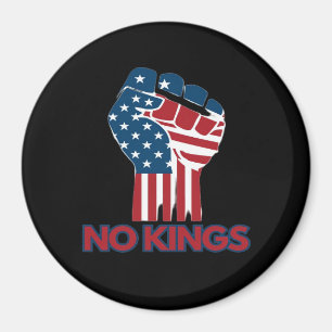 No Kings Anti Classic Retro Style Magnet