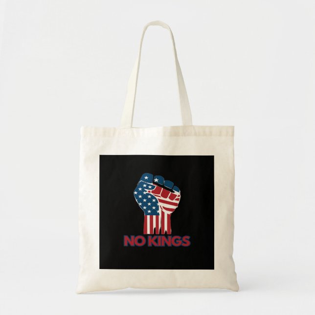 No Kings Anti Classic Retro Style Tote Bag (Front)