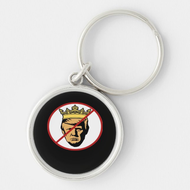 No Kings Anti Creative Classic Design Key Ring (Front)
