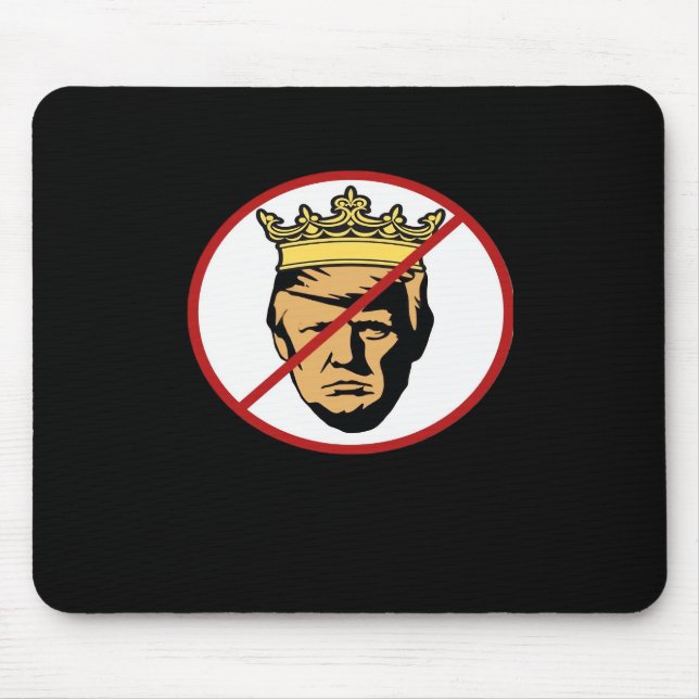No Kings Anti Creative Classic Design Mouse Mat (Front)