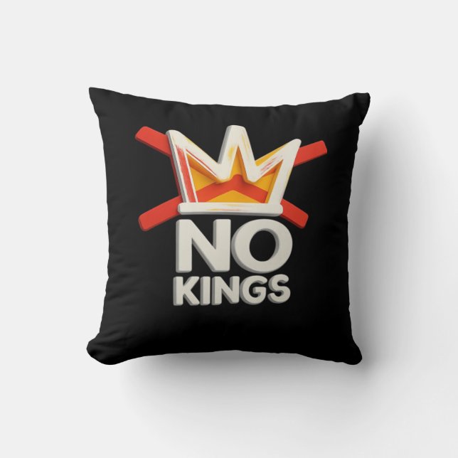 No Kings Anti Minimal Clean Cushion (Front)