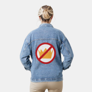 NO KINGS! Anti-Trump (Back) Denim Jacket