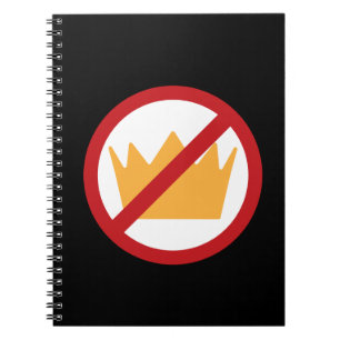 NO KINGS! Anti-Trump Black Notebook