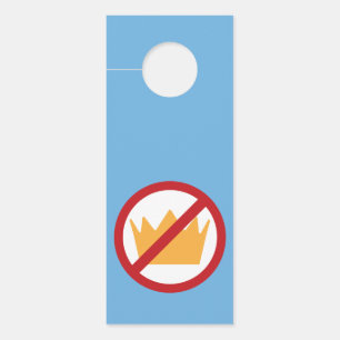NO KINGS! Anti-Trump Blue Door Hanger