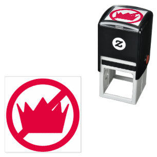 NO KINGS! Anti-Trump Pro-democracy  Self-inking Stamp