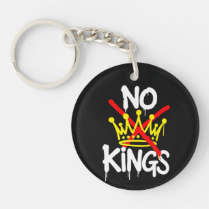 NO KINGS Anti-Trump Pro-democracy T-Shirt Key Ring