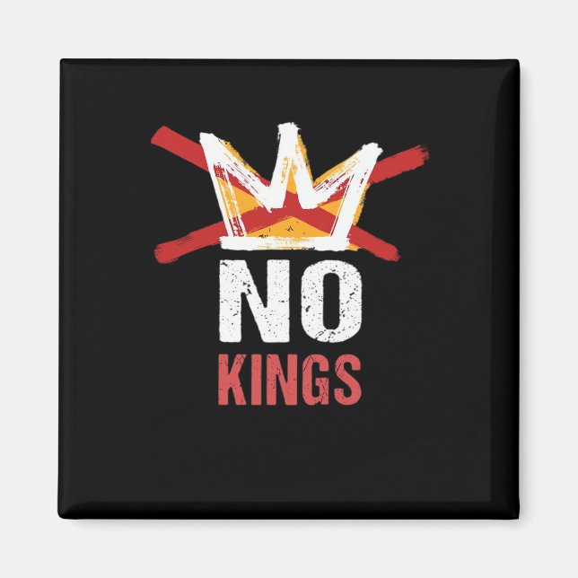 No Kings Anti Vintage Graphic Magnet (Front)