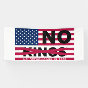NO KINGS BANNER