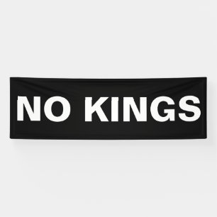No Kings bold political protest Banner