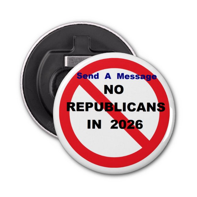 NO KINGS  BOTTLE OPENER (Front)