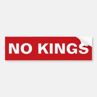 No Kings Bumper Sticker