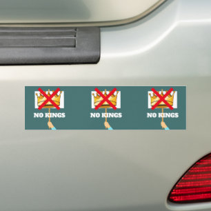 No Kings Bumpersticker Bumper Sticker