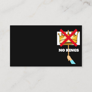 No Kings Business Card