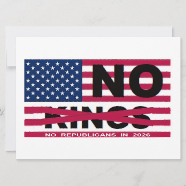 NO KINGS CARD (Front)