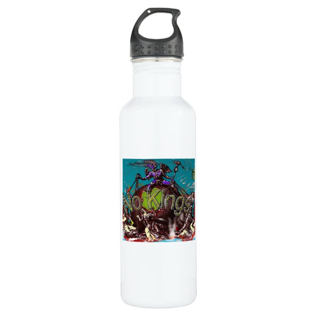 No Kings Classic Modern Minimal Style 710 Ml Water Bottle (Front)