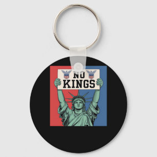 No Kings Classic Patriotic Style Key Ring