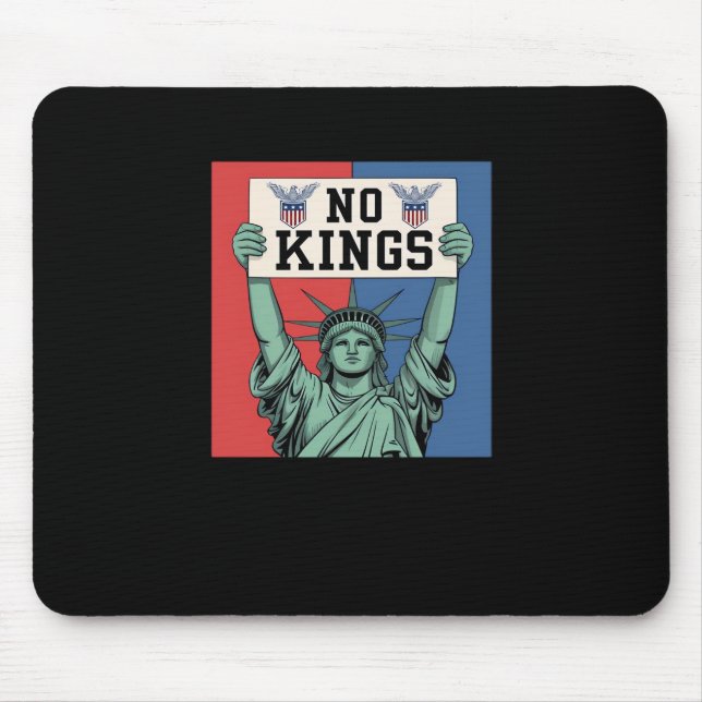 No Kings Classic Patriotic Style Mouse Mat (Front)
