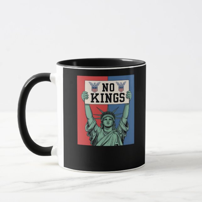 No Kings Classic Patriotic Style Mug (Left)