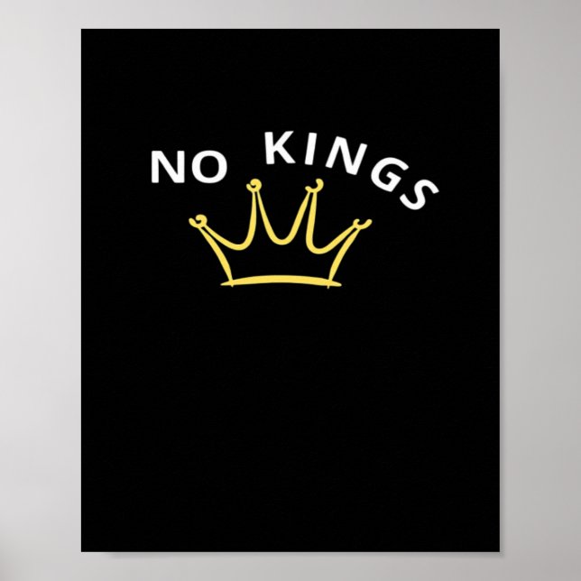 No Kings Classic Retro Cool Poster (Front)