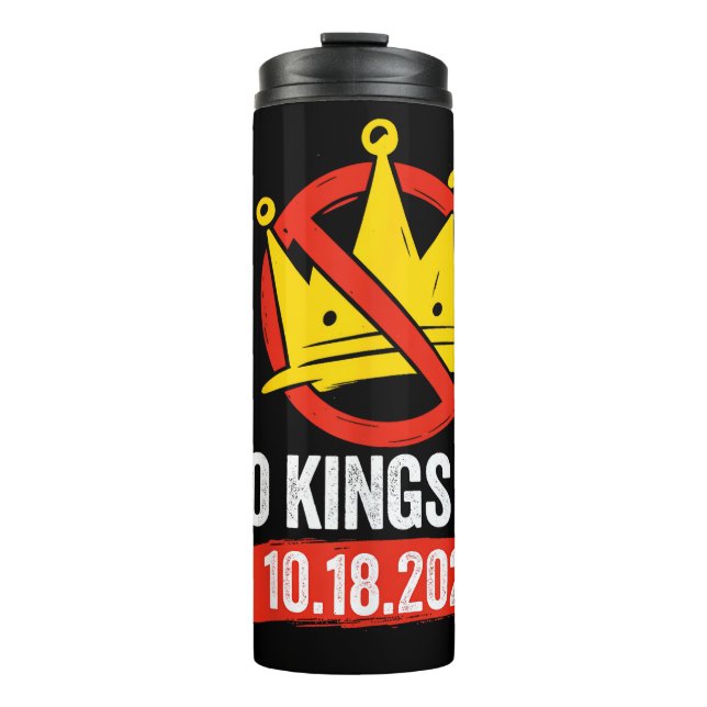 No Kings Day Patriotic No Kings 2025 Thermal Tumbler (Front)