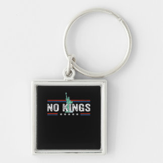 No Kings Day Retro Classic Design Key Ring