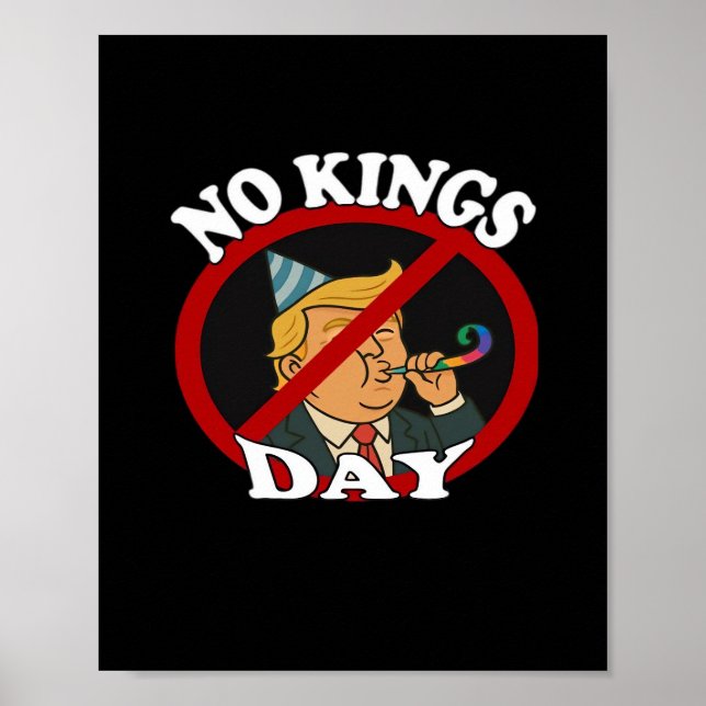 No Kings Day Vintage Classic Graphic Poster (Front)