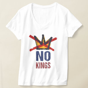 No Kings Graphic Tee Anti Authority Vintage Protes