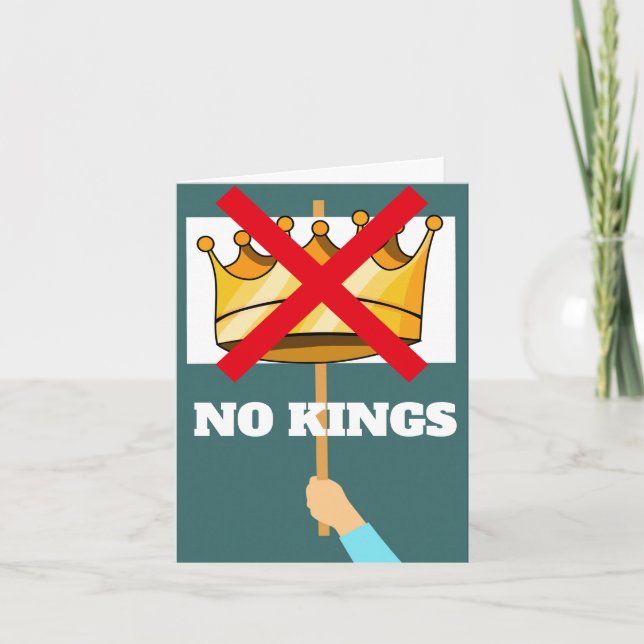 No Kings Greeting Card (Front)