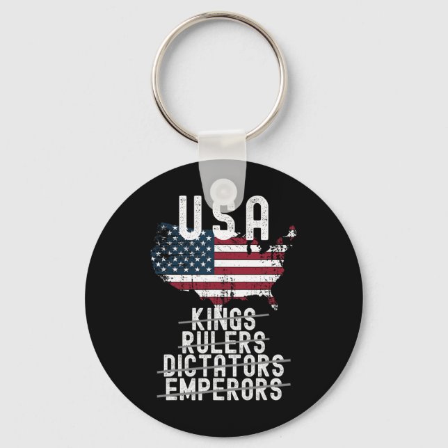 No Kings In America1  Key Ring (Front)