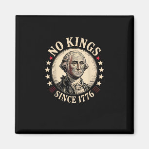 No Kings In America 1776 Freedom Retro Classic Magnet