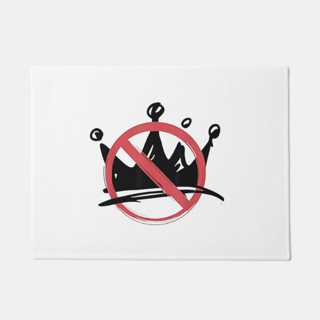 No Kings In America 2025 4th of July  Doormat (Front)