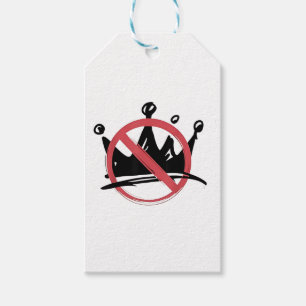 No Kings In America 2025 4th of July  Gift Tags