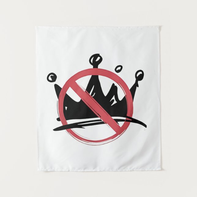 No Kings In America 2025 4th of July  Tapestry (Front)