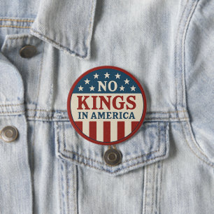No Kings in America 7.5 Cm Round Badge