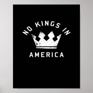 No Kings In America Anti Antifascism No Kings In U Poster