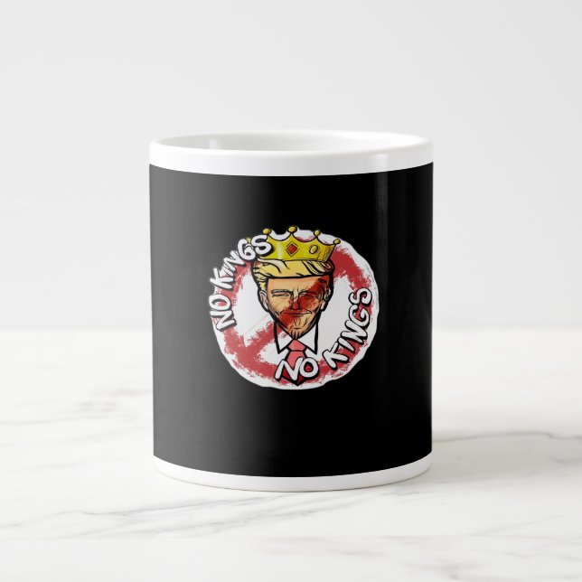 No Kings In America Anti Donald No Kings Day Class Large Coffee Mug (Front)