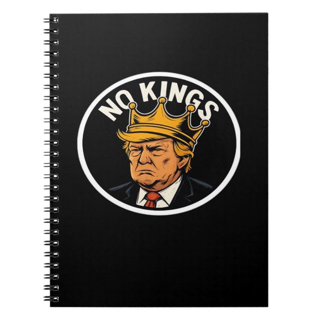 No Kings In America Anti Donald No Kings Day Class Notebook (Front)