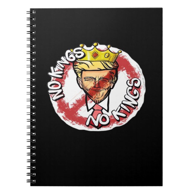 No Kings In America Anti Donald No Kings Day Class Notebook (Front)