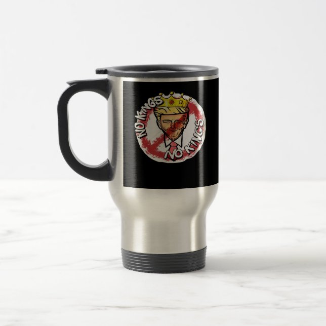 No Kings In America Anti Donald No Kings Day Class Travel Mug (Left)