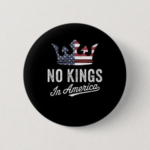 No Kings In America Anti - Elon Musk Anti - Donald 6 Cm Round Badge