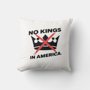 No Kings In America Anti Essential Retro Style Cushion