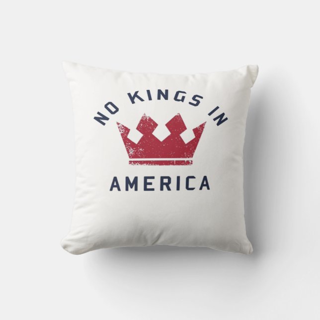 No Kings In America Anti Fascism USA Classic Cushion (Front)