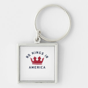 No Kings In America Anti Fascism USA Classic Key Ring