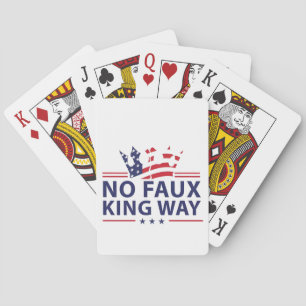 No Kings In America Anti Trump Anti Fascism Playing Cards