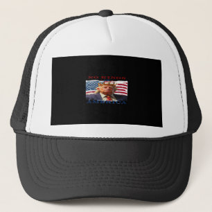No Kings In America Anti-Trump Creative Design Trucker Hat