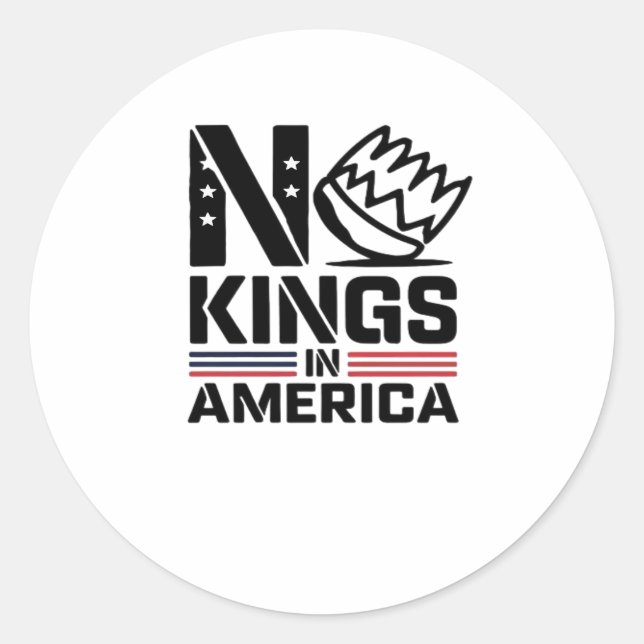 No Kings In America Baby Creative Style Classic Round Sticker (Front)