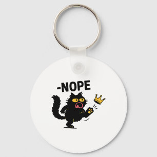 No Kings In America Black Cat 1 Key Ring
