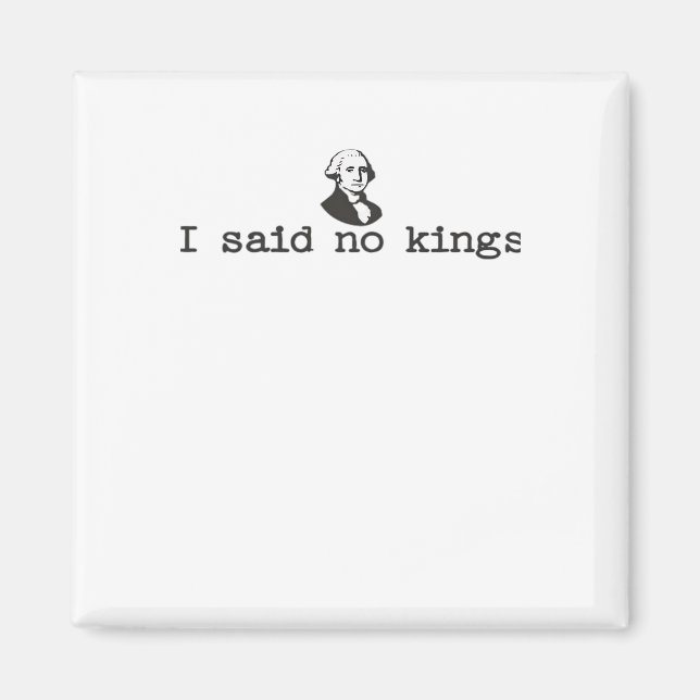 No Kings In America Bold Casual Magnet (Front)